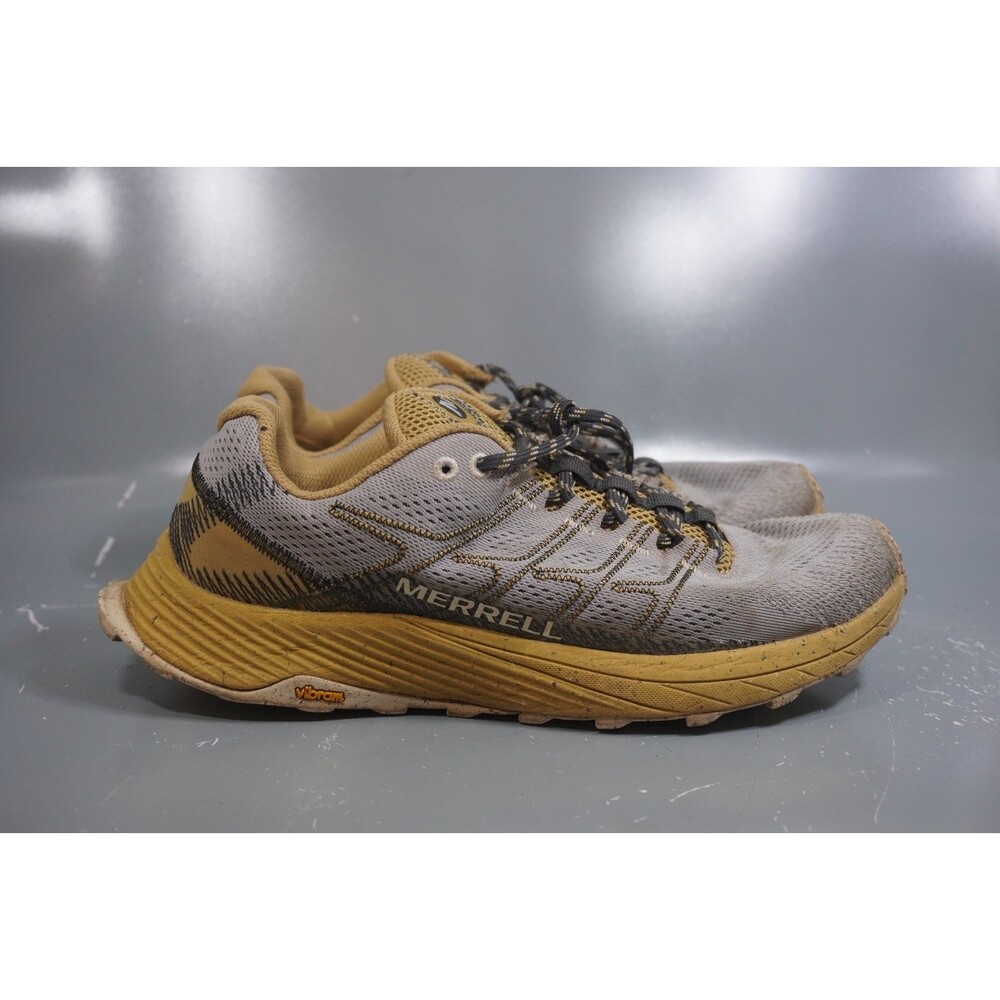 Merrell Moab Flight Trail Athletic Hiking Shoes Women’s 9.5 J067632 Grey Yellow